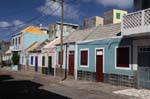 Santo Antão, Ponto do Sol, terraced houses, Cape Verde.
