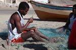 São Vicente, Sao Pedro, net mending, Cape Verde.