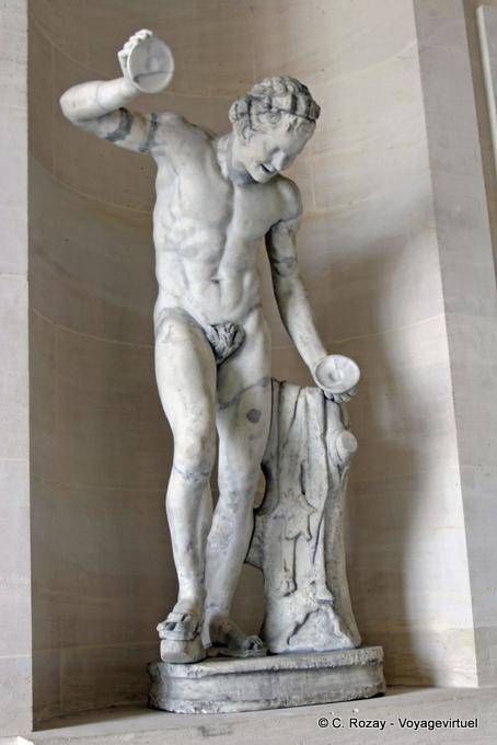 Statue of a faun with cymbals, called Mazarin faun, Versailles