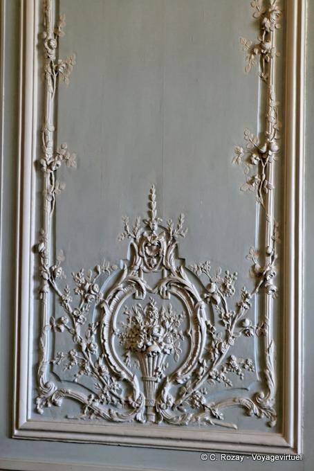 Detail on door moldings, Versailles