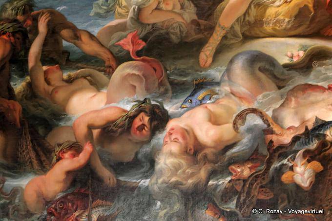 Fragment of the Triumph of Aphitrite or Fishing Gabriel Dean, Petit Trianon, Versailles