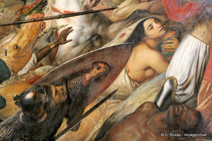 Detail of the Battle of Poitiers, Battles lounge, Versailles