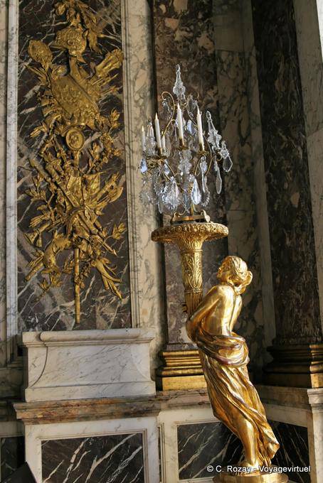 Gilding Marble Hall of Mirrors, Versailles