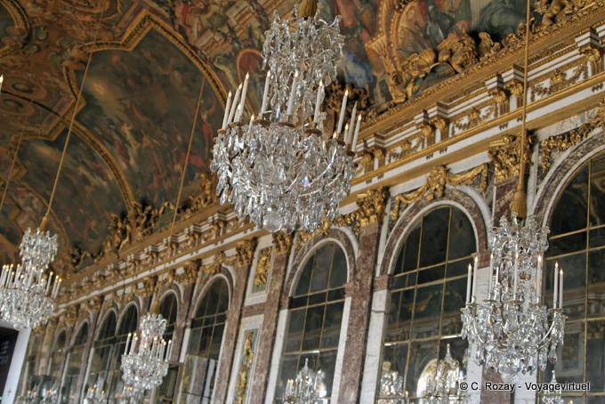 Hall of Mirrors, partial, Versailles