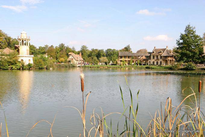 Panorama from the Great Lake, Queen's Hamlet, Versailles