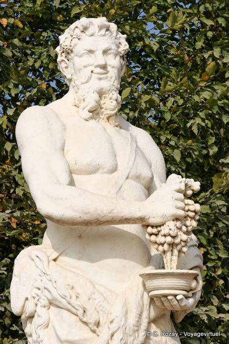 Wildlife statue by Jacques Houzeau, Latona Fountain, Versailles