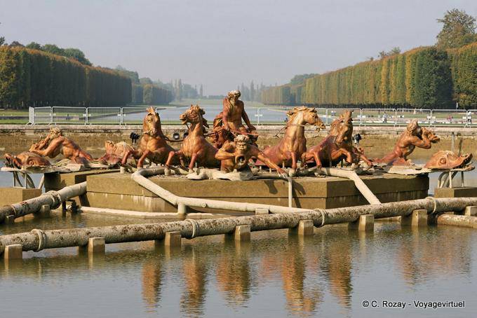 The Apollo Fountain in front elevation, Versailles