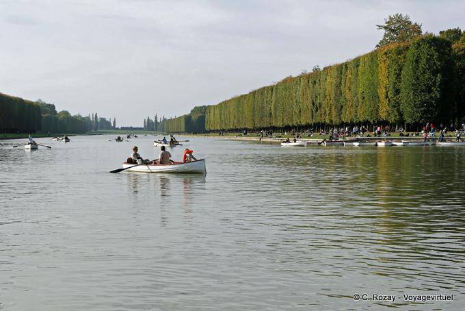 Canoeing on the Grand Canal in Versailles