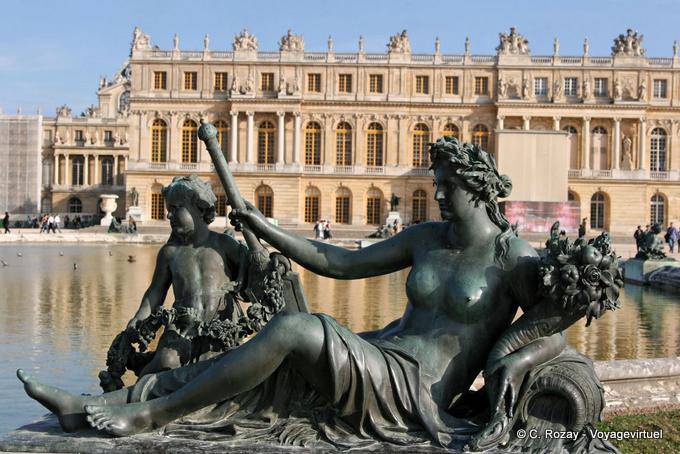Statue of the Marne, Etienne le Hongre, Parterre of water, Versailles