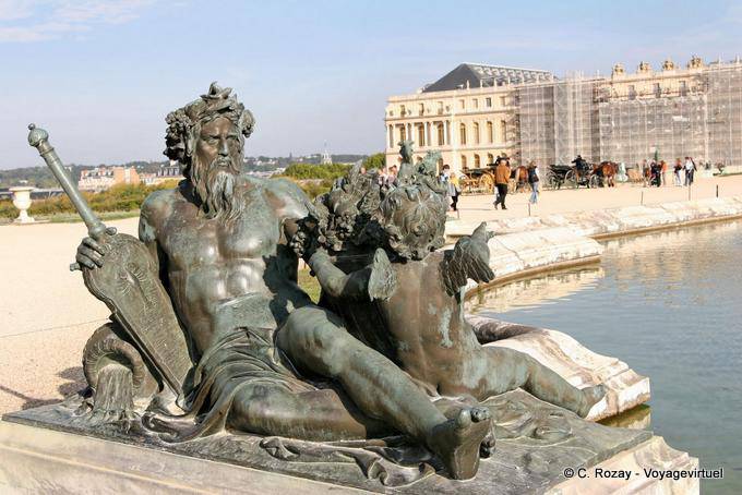 Bronze Seine by Etienne le Hongre, Nord Pool, Versailles
