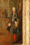 Louis XV's Portrait by Rigaud, first antechamber of the Dauphine, Versailles