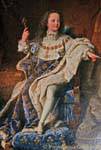 Portrait of Louis XV in the waiting room of the Dauphine, Versailles