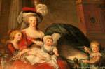 Marie Antoinette and her children, table Versailles