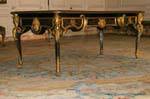 Table black and gold, Apartment Dauphine, Versailles