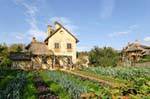 View from the Moulin vegetable garden, the Queen's Hamlet, Versailles