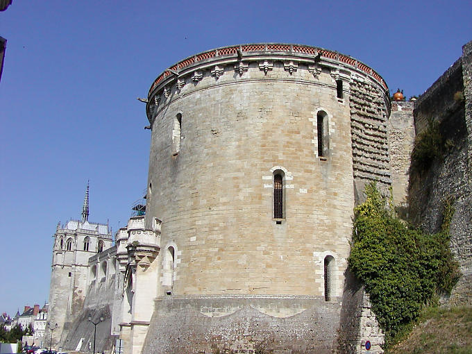 Heurtault the tower and the door allowing access to hitches, Amboise Castle, France.