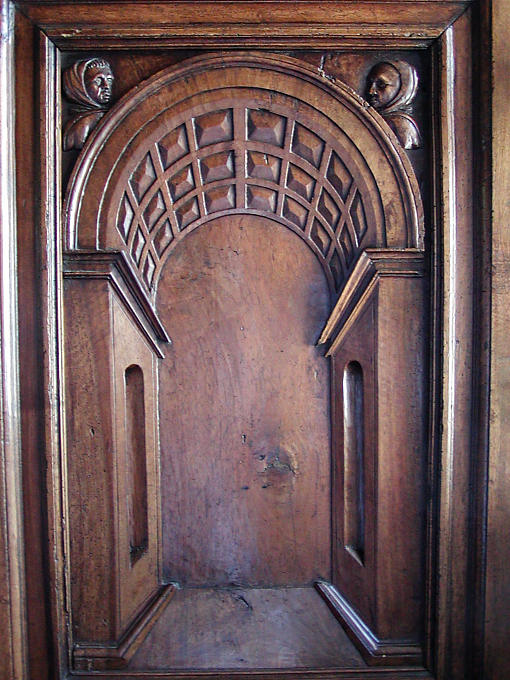 Sculpture on a door, Amboise Castle, France.