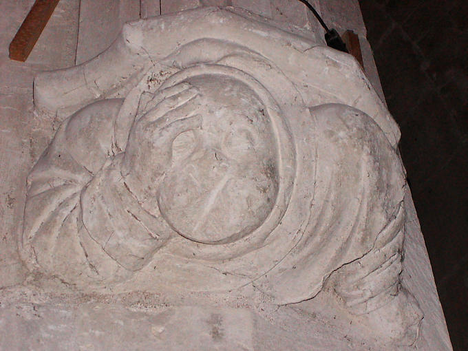 Headache, sculpture, Amboise Castle, France.