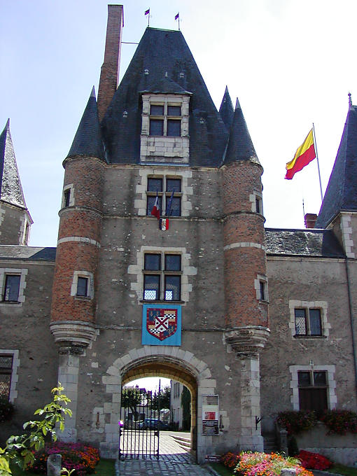 Entrance of the Castle Stuart, Renaissance Aubigny, France.