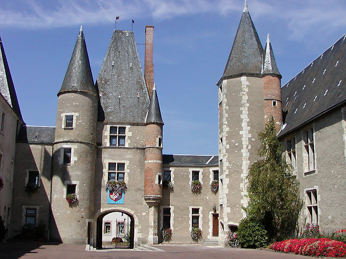 Castle of the Stuarts in Aubigny-sur-Nere, France.
