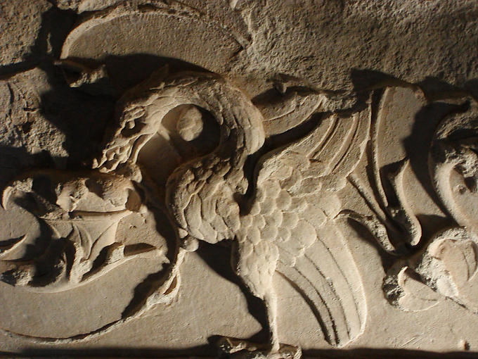 Carved decoration, Azay-le-Rideau, France.