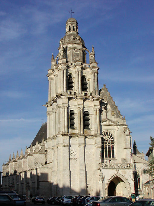Bell tower of the Cathedral of St. Louis of Blois, late Gothic, France.