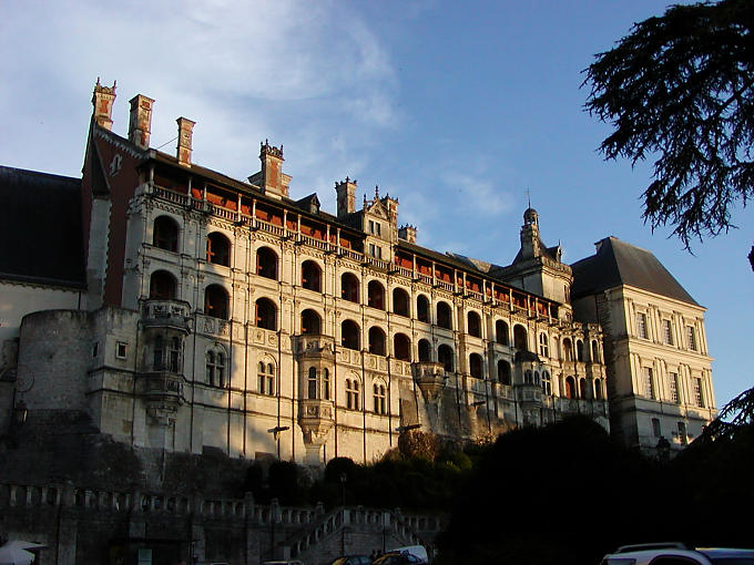 Facade of the François I wing, Chateau de Blois, France.