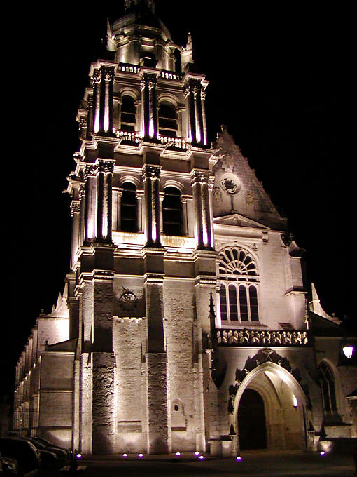 Bell tower of the St. Louis Cathedral, Blois, France.