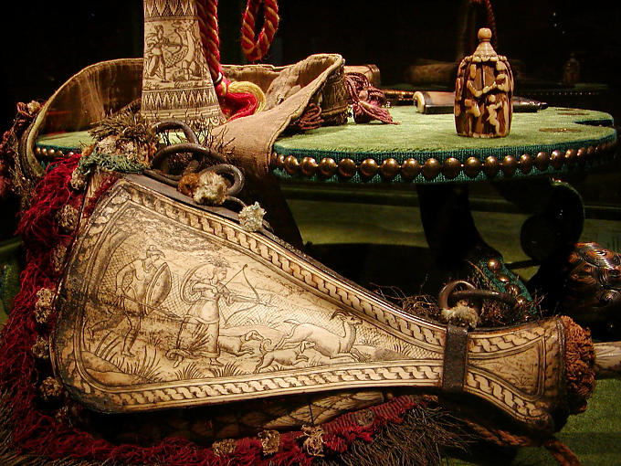 Hunting objects Chambord Castle, France.