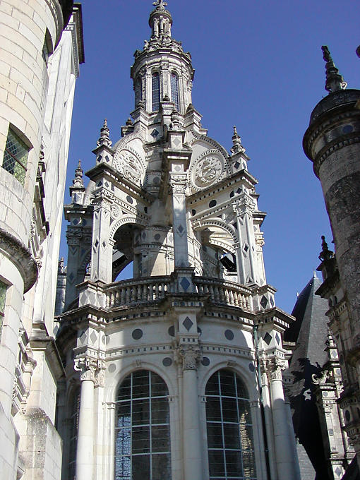 Top of the terrace, Chambord, France.