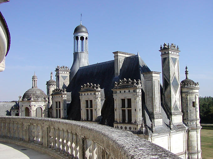 On the Italian terrace, Chambord, France.