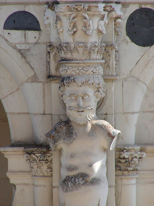 Column Atlante, Chambord, France.