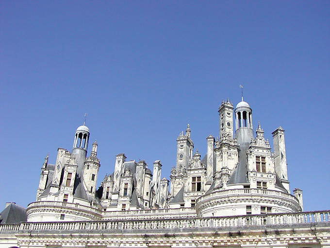 Magnificence of Chambord Castle, France.