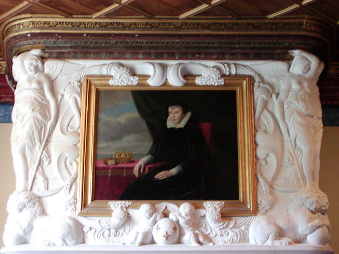 Portrait of Catherine de Médicis, Chenonceau, France.