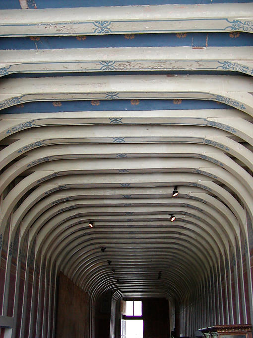 Hallway of the second floor, Château de Chenonceau, France.