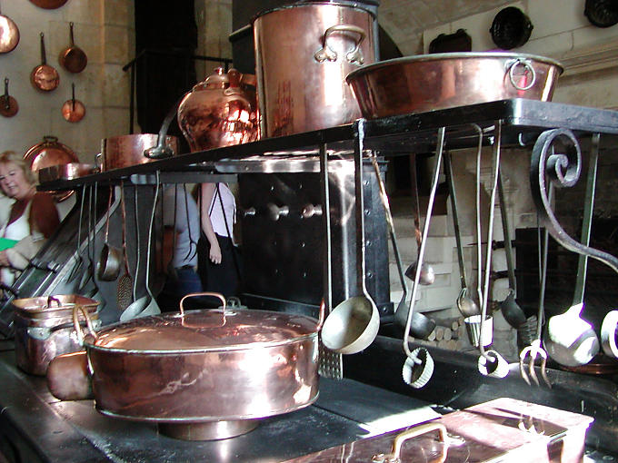 Kitchenware, Chenonceau, France.