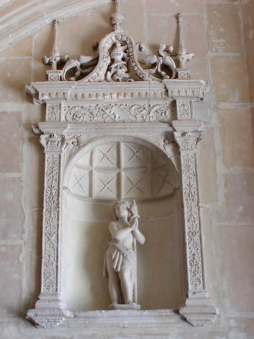 On the stairs, Château de Chenonceau, France.