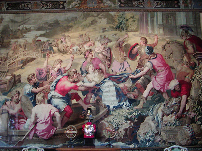 The Tapestry Room, Chateau de Cheverny, France.