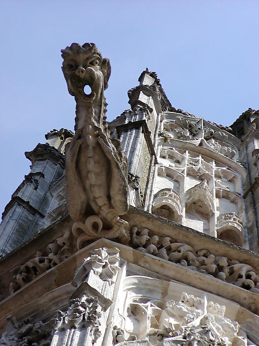 Gargoyle of college Clamecy, France.