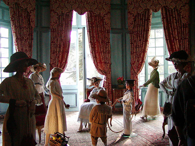 Reconstruction period in the Vauban Salon, Castle of Ussé, France.