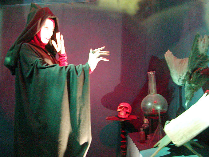 Preparation of a magic potion, fairy Carabosse, Castle of Ussé, France.