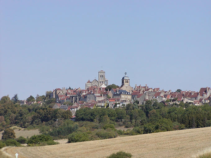 Panorama Vezelay, Yonne, France.
