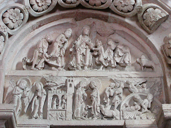 Eardrum south narthex, Vezelay, France.