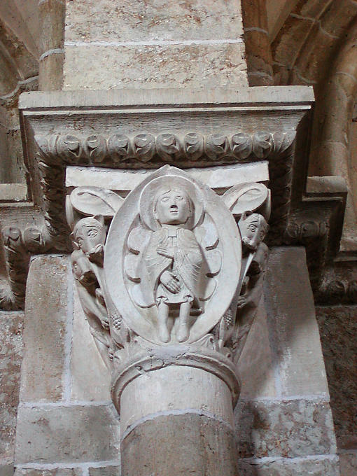 Daniel saved from the lions, Basilica of Vezelay, France.