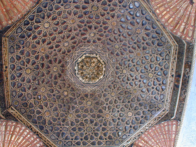 Moorish ceiling (Palace of the Dukes of Maqueda, Toledo), Villandry, France.
