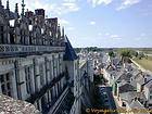 View on rue d'Amboise from the castle, France.
