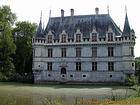 Rear facade of the castle of Azay-le-Rideau, France.