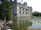 Medieval fortified house, Château d'Azay-le-Rideau, France.