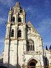 Front view of the St. Louis Cathedral in Blois, France.