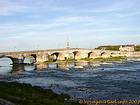 Le Pont Jacques Gabriel, the last donkey bridge built on the Loire, Blois, France.